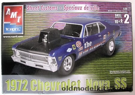 AMT 1/25 1972 Chevrolet Nova SS - 2 In 1 Kit - Build It Stock or Pro Stock/Racing, 31547 plastic model kit